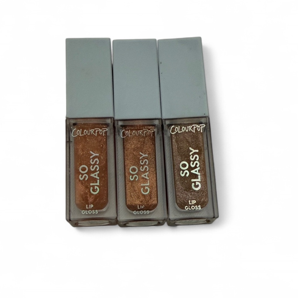 ColourPop So Glassy Lip Gloss Trio - Shimmering Brown Hues
